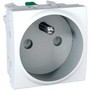 MGU3.059.18 Zásuvka s dětskými clonkami, bezšroubová - Polar, Schneider Electric