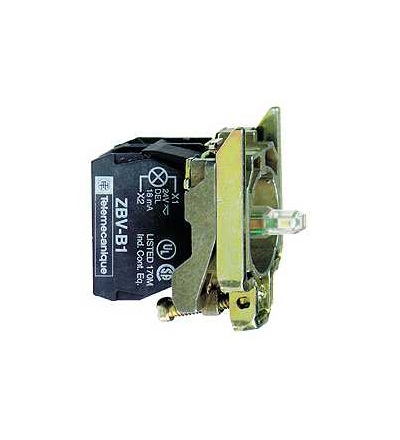 ZB4BW0M55 Oranžová polosestava objímky s integ. LED 230...240V 1Z+1V, Schneider Electric