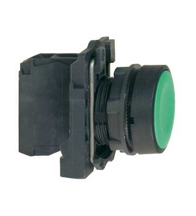 XB5AA35 černá ovládač stiskací lícující ? 22 s návratem 1Z+1V neoznačený, Schneider Electric