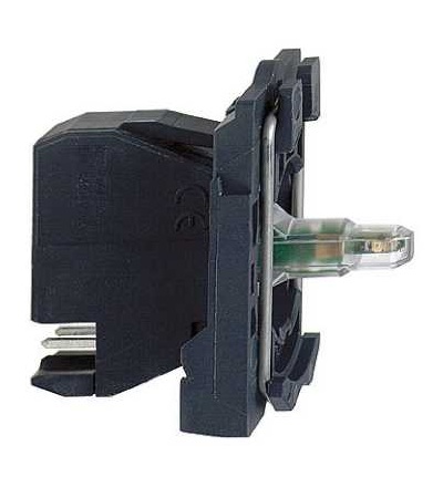 ZB5AVG14 Bílá polosestava objímky s integ. LED 110...120V, Schneider Electric