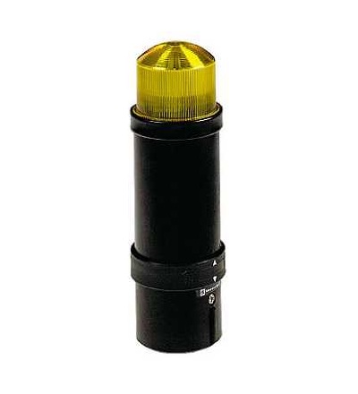 XVBL8M8 O 70mm signální sloup, zábleskové světlo, žlutá, IP65, 230 V, 10J, Schneider Electric
