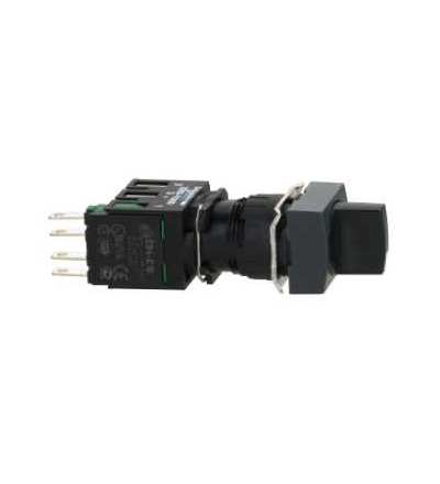 XB6CD221B černý kompletní čtvercový otočný přepínač ? 16 2-polohy pevné 1Z, Schneider Electric