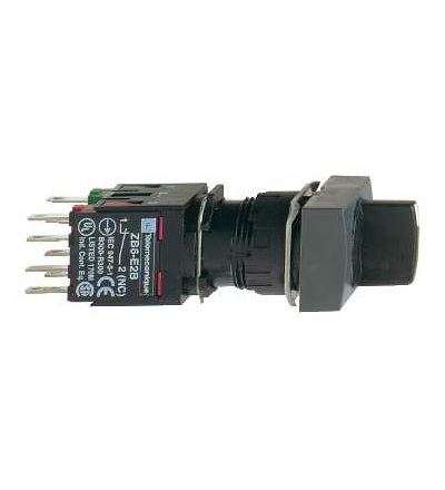 XB6DD235B Otočný ovládač a ovládač se zámkem ? 16, 3 polohy, 1 Z+1 V, černá, Schneider Electric