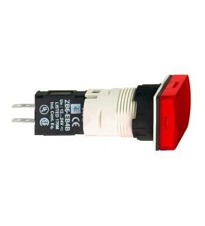 XB6DV4BB Obd. červená kompletní signálka ? 16 s integ. LED 12...24V, Schneider Electric
