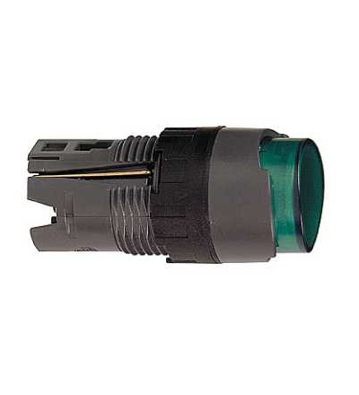 ZB6AE3 Zelená ovl. hlavice prosvět. stiskací s přesah. ? 16 s návratem 12...24V, Schneider Electric