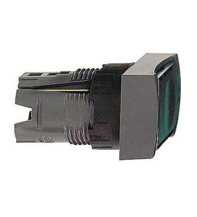 ZB6DF3 Zelená obd.ovl.hlavice stiskací prosvět., lícující ? 16 s aretací pro integ.LED, Schneider Electric