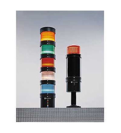 XVBL8G5 O 70mm signální sloup, zábleskové světlo, oranžová, IP65, 120 V, Schneider Electric