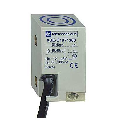 XSEC1071330L05 Indukční čidlo XSE 26x26x45-plast-Sn10mm-12..48VDC-kabel 5m, Schneider Electric