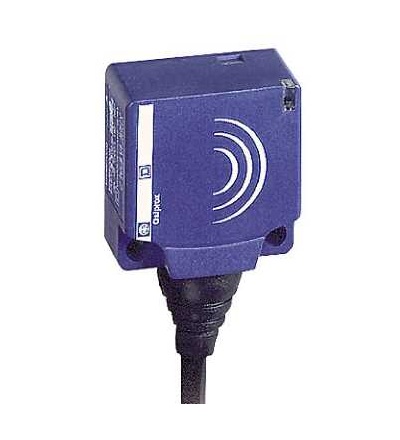 XS7E1A1PAL5 Indukční čidlo XS7 26x26x13, PBT, Sn10mm, 12..24VDC, kabel 5m, Schneider Electric