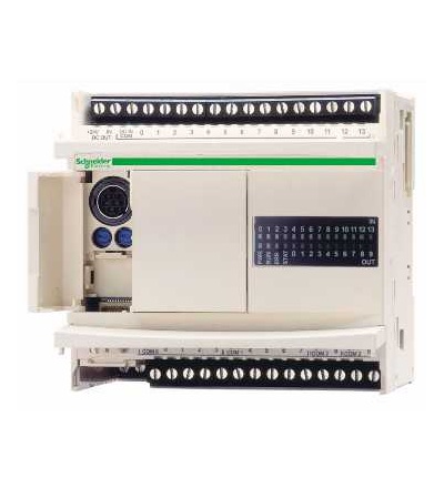 TWDLCDA24DRF Compact PLC zákl. Twido-24 V DC napájení-14 I 24 V DC-10 O relé, Schneider Electric