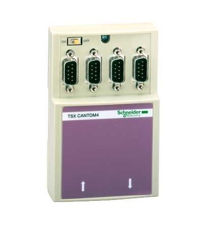 TSXCANTDM4 CANopen TAP se 4 Sub D9 konektory, zástrčka, Schneider Electric