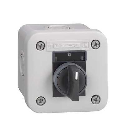 XALE1333 Ovl. skříň XAL-E, přepínač 3 polohy, I, O, II, bílá, 2Z, Schneider Electric