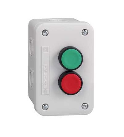 XALE2015 Ovl. skříň XAL-E, 1 zelená zapuš. tlač. 2Z+1 červené 1V/Z, Schneider Electric