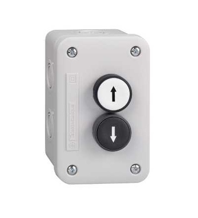 XALE2231 Ovl. skříň XAL-E s bílým tlačítkem 1Z+černé tlač. 1Z, Schneider Electric