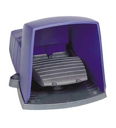 XPEB310 Jednoduchý nožní spínač, IP66, s krytem, plast, modrá, 1V+1Z, Schneider Electric