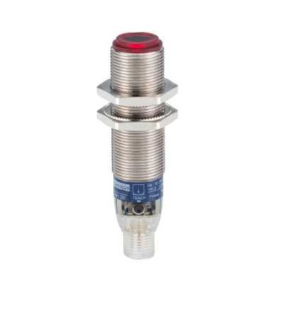 XUBLBNCNM12R Fotoelektrické čidlo, XUB, přijímač, laser, Sn 100m, 12..24VDC, M12, Schneider Electric