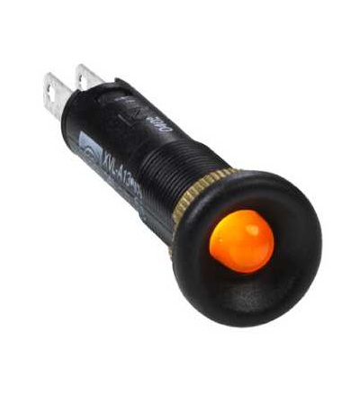 XVLA115 Signálka O8, IP40, žlutá, s přesah. LED zahrnuta, 5V, faston, Schneider Electric