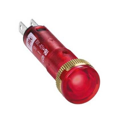 XVLA224 Signálka O8, IP40/IP65, červená, zahrnuta LED, 12V, faston, Schneider Electric