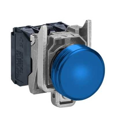 XB4BVG6EX Kruhová signálka ? 22, IP65, modrá, integrovaná LED, 120 V, oka, ATEX, Schneider Electric