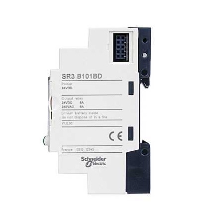 SR3B101BD Modulární relé smart Zelio Logic, 10 I/O, 24 V DC, s hod., displej, Schneider Electric