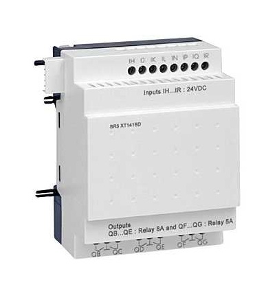 SR3XT141BD Diskrétní I/O rozšiřující modul, 14 I/O, 24 V DC, pro Zelio Logic, Schneider Electric