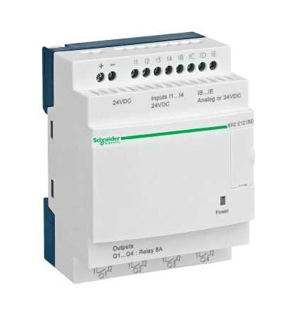 SR2E121BD Compact smart relé Zelio Logic, 12 I/O, 24 V DC, hod., bez displeje, Schneider Electric