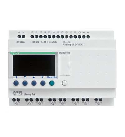 SR2PACK2BD Kompaktní prog. relé Zelio Logic, “startovací” balíček, 20 I/O, 24 V DC, Schneider Electric