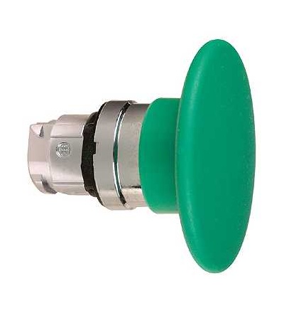 ZB4BR3 Zelená ? 60 hlavice s hřibovým tlačítkem ? 22 s návratem, Schneider Electric