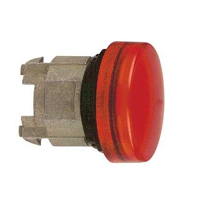 ZB4BV043E červená signální hlavice ? 22 plná čočka pro integ. LED, Schneider Electric