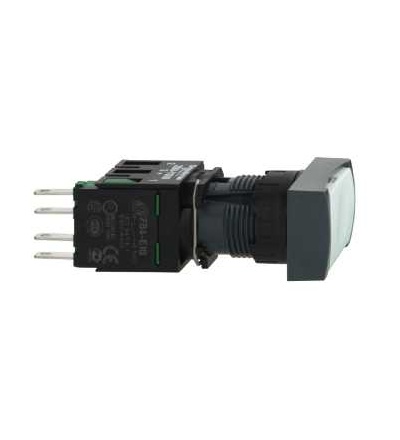 XB6DA11B Ovládač stiskací, lícující s návratem, 1 Z, bílý, Schneider Electric