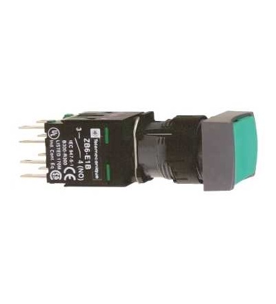 XB6DA31B Zelená obd. ovládač stiskací lícující ? 16 s návratem 1Z neoznačený, Schneider Electric