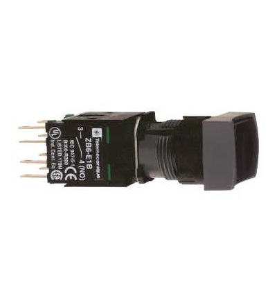 XB6DA22B černá obd. ovládač stiskací lícující ? 16 s návratem 1V neoznačený, Schneider Electric