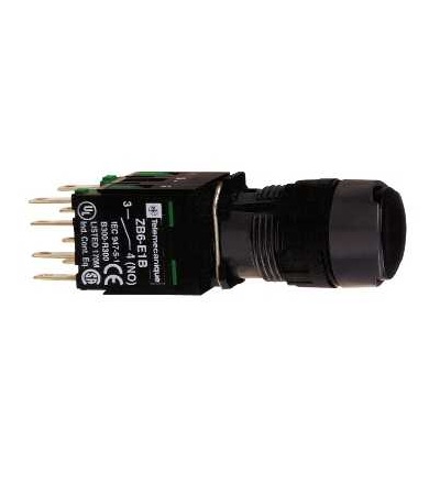 XB6AA25B černá ovládač stiskací lícující ? 16 s návratem 1Z+1V neoznačený, Schneider Electric