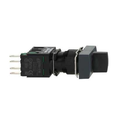 XB6DD221B Otočný ovládač a ovládač se zámkem ? 16, 2 polohy, 1 Z, černá, Schneider Electric