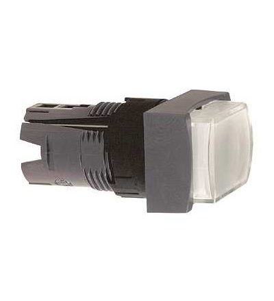 ZB6DE1 Bílá obd. ovl. hlavice prosvět. stiskací s přesah. ? 16 s návratem 12...24V, Schneider Electric