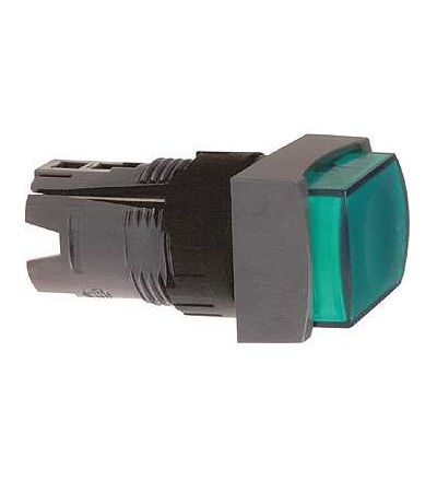 ZB6DE3 Zelená obd. ovl. hlavice prosvět. stiskací s přesah. ? 16 s návratem 12...24V, Schneider Electric