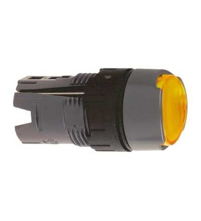 ZB6AF5 žlutá ovl. hlavice stiskací prosvět., lícující ? 16 s aretací pro integ. LED, Schneider Electric