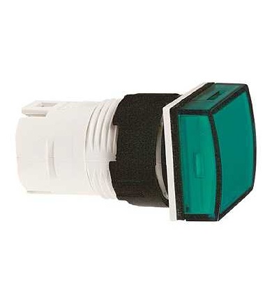 ZB6CV3 čtver. zelená hlava signálky ? 16 pro integ. LED, Schneider Electric