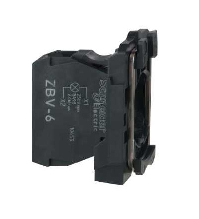 ZBV6 Objímka pro hlavu ? 22 pro BA9s žárovka ? 250V šroubové svorky, Schneider Electric