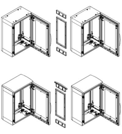 NSYMUPLA204G 7035 spojovací sada 2000x420mm, Schneider Electric
