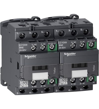 LC2D09BNE TeSys D Green 3P reverzační 9A 24 - 60V AC/DC, Schneider Electric