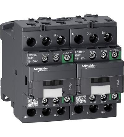 LC2D32EHE TeSys D Green 3P reverzační 32A 48 - 130V AC/DC, Schneider Electric