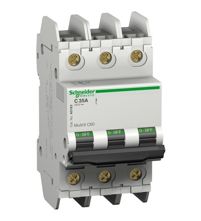 60183 MULTI9 C60 UL489 3P 35A C 240VAC BOX BOX, Schneider Electric