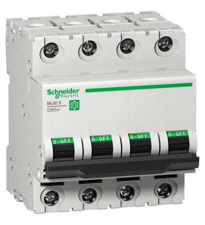 M9F21425 Jistič Multi9 C60SP 4P B 25A 10kA 480Y/277V UL1077, Schneider Electric