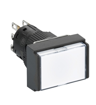 XB6EDW1B1P Ovládač prosvětlený ?16, 24 V - 1CO, bílý, Schneider Electric