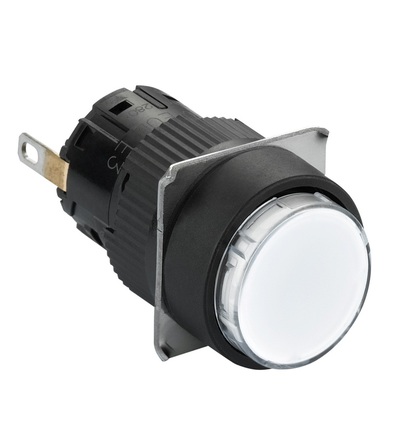 XB6EAV1BP Signálka, 16 mm, LED, 24 V, konektor, bílá, Schneider Electric