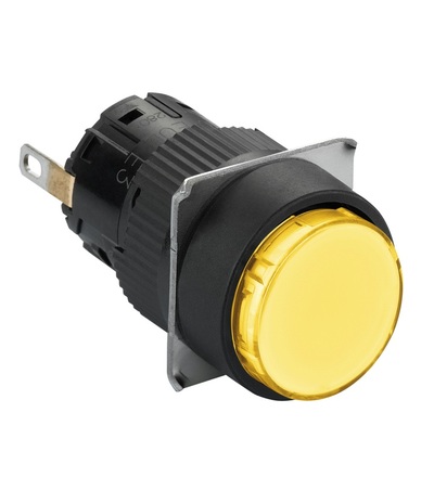 XB6EAV5BP Signálka, 16 mm, LED, 24 V, konektor, žlutá, Schneider Electric