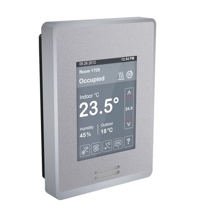 SE8650U5B00 SE8650 prostorový regulátor kvality vzduchu,čidlo vlhkosti stříbrný s PIR, Schneider Electric
