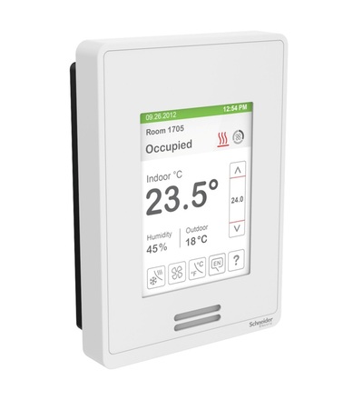 SE8650U0B11 SE8650 prostorový regulátor kvality vzduchu,čidlo vlhkosti, bílý, Schneider Electric