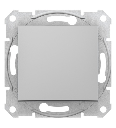 SDN0420160 Střídavé tlačítko, ř.6, 10A, alu, Schneider Electric
